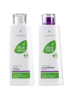 Aloe Vera Set Ausgleichende Reinigungsmilch & Klärendes Gesichtswasser
