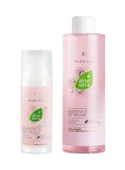 Aloe Via Aloe Vera Essence of Rose Face Care Set